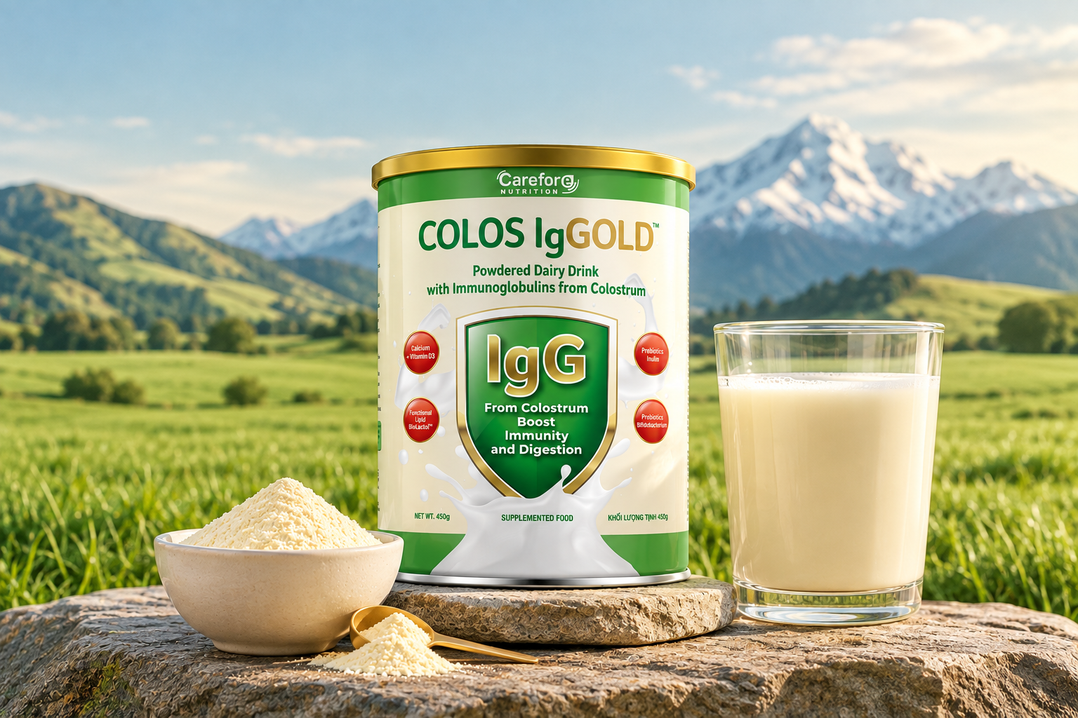 COLOS IgGold powdered colostrum drink