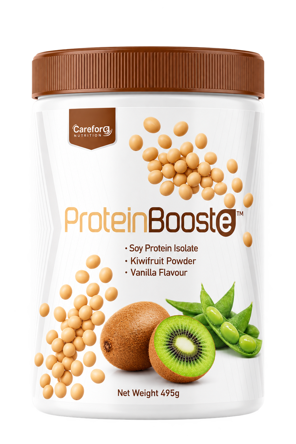 Carefore ProteinBooste 495g plant-based protein powder
